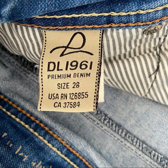 DL1961 Cameron Pin-Up Denim Cut Off Shorts 28 - Picture 7 of 8